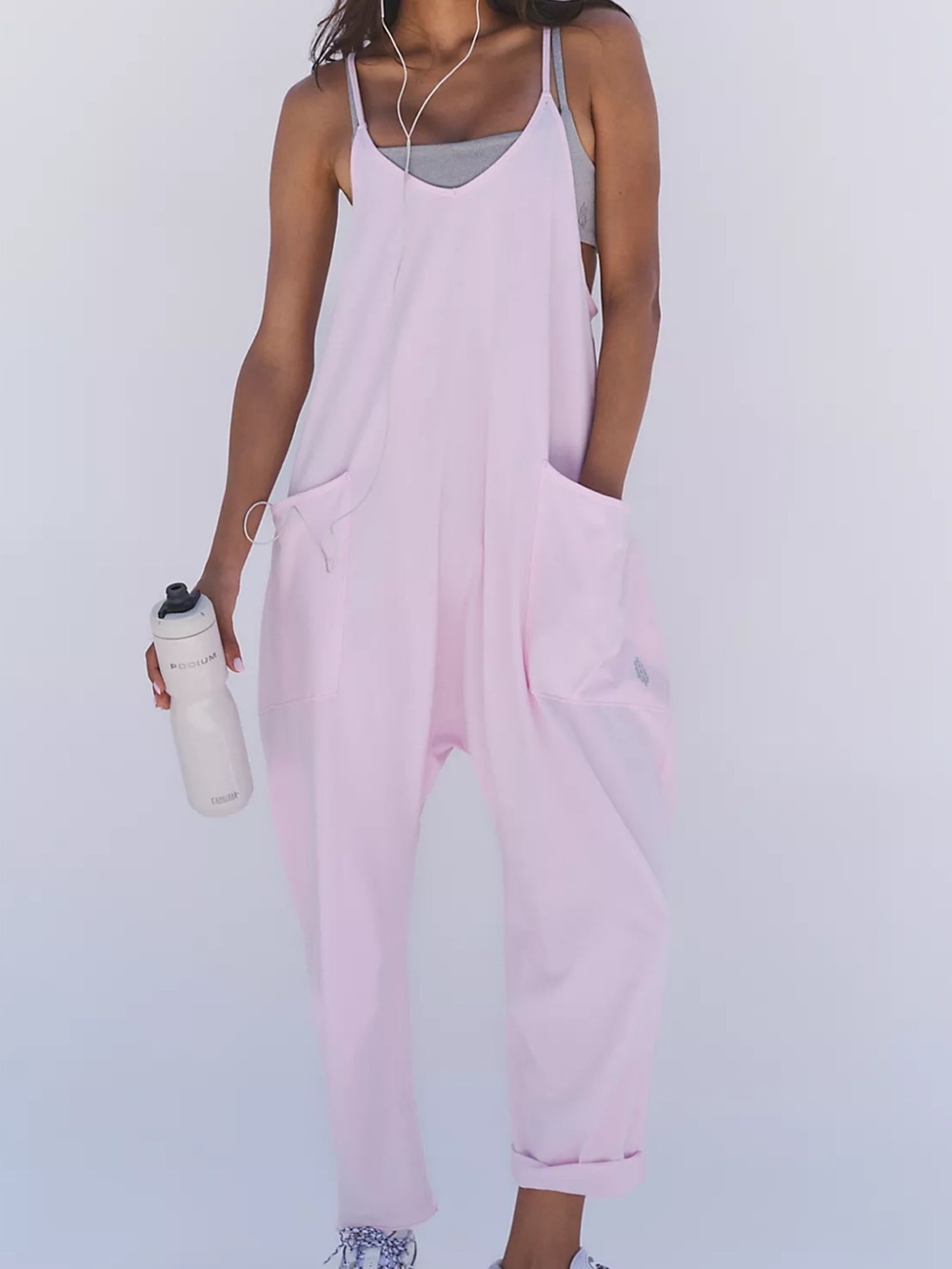 FREE PEOPLE FP Movement Hot Shot Onesie in Bloom Light lavender overalls Size XS